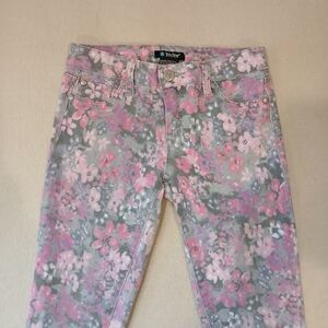 Tractor Kids 12 Pink Floral Jeans